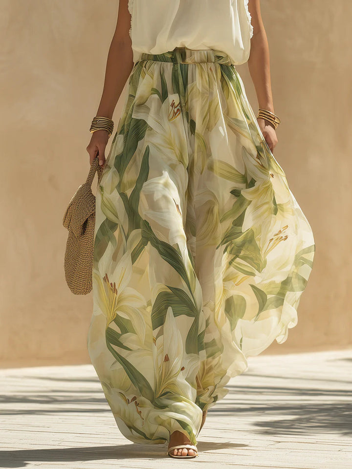 Clara | Halter Top and Printed Skirt Set