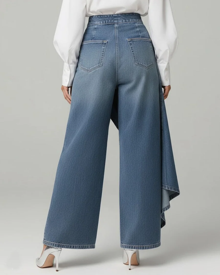 Laurent Atelier™ |Denim Wrap Trousers