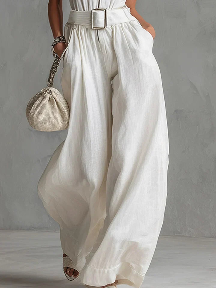 Sienna | Belted Wide-Leg Jumpsuit