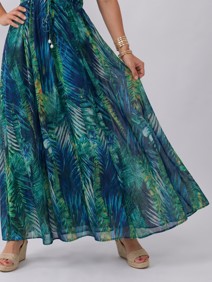 Auvelle | Robe Midi Sans Manches à Taille Empire