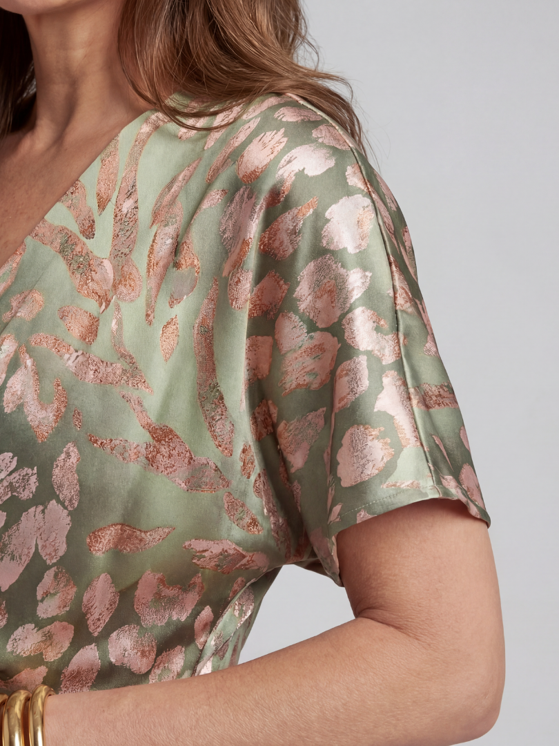 Rosalie | Twist-Front Floral Maxi Dress