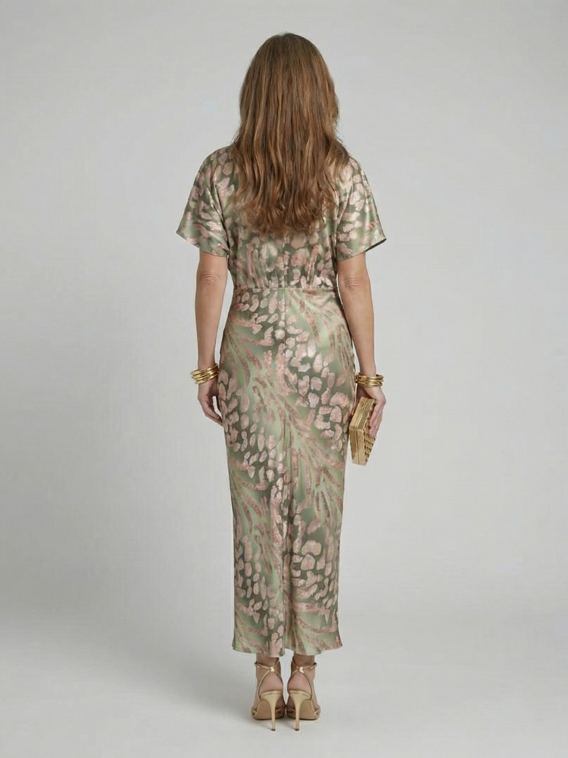 Rosalie | Twist-Front Floral Maxi Dress