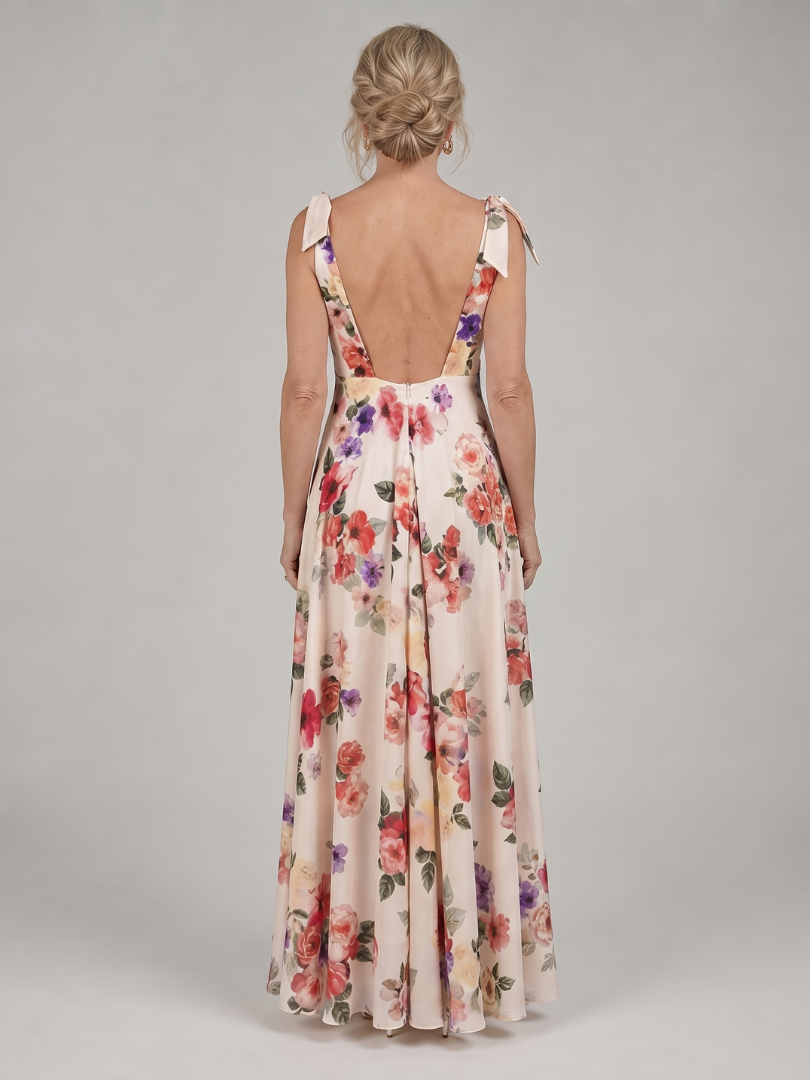 Auvelle | Robe Maxi à Jupe Fluide Sans Manches