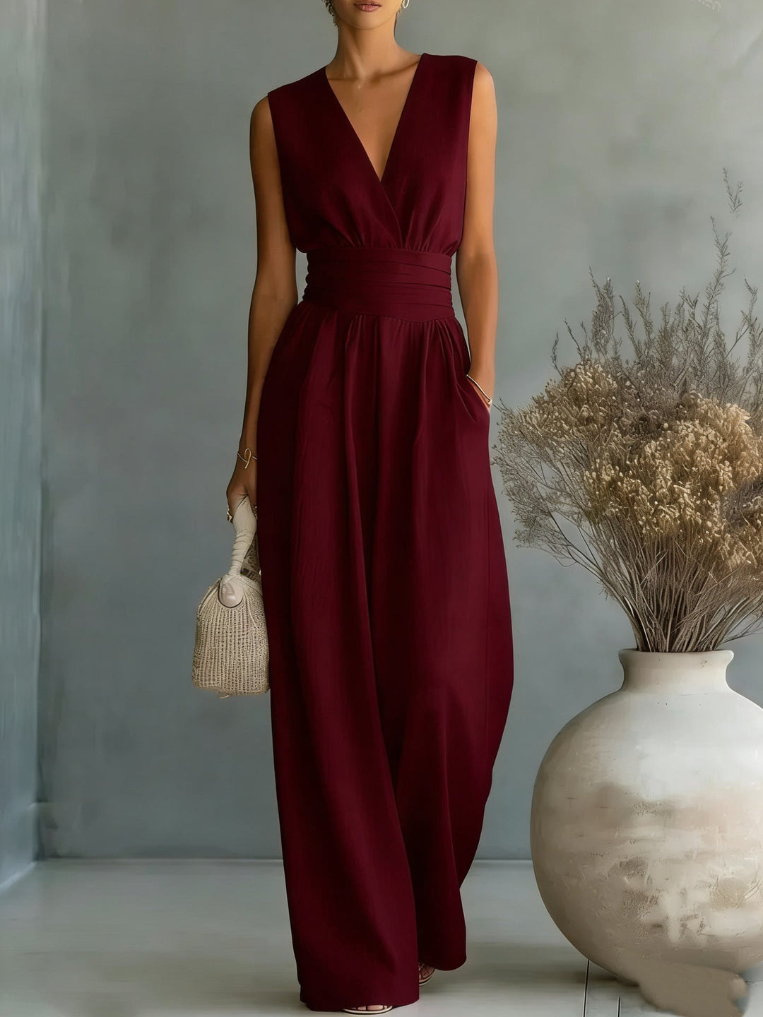 Maria | Elegant Wide-Leg Jumpsuit