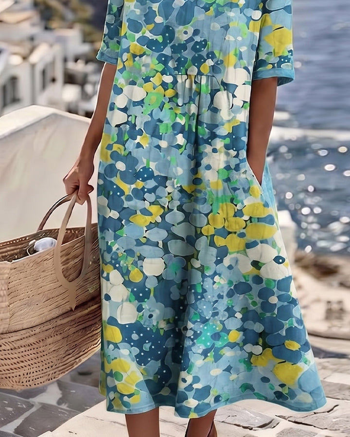 Elena | Lightweight Floral Midi Dress