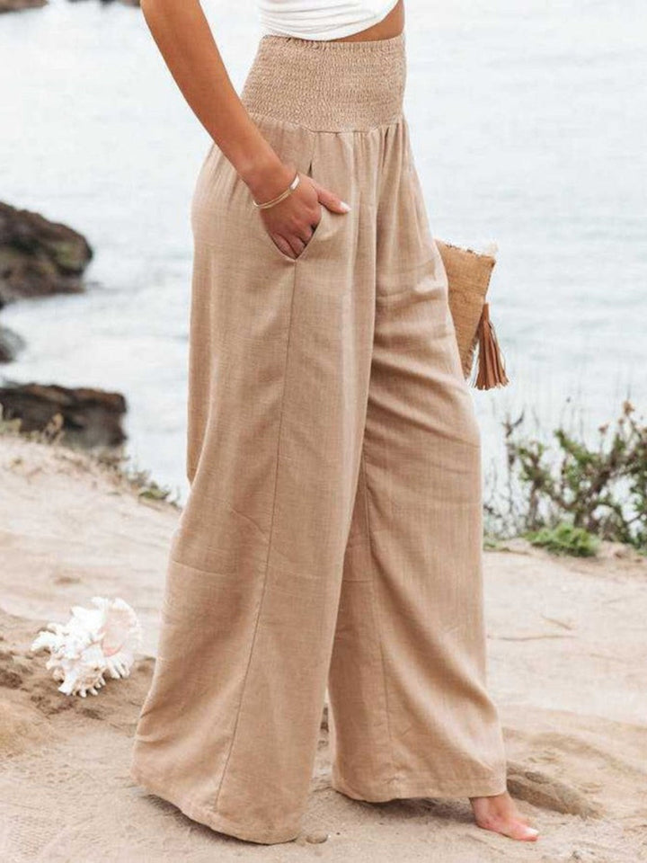 Laurent Atelier™ | REMI WIDE-LEG LINEN TROUSERS