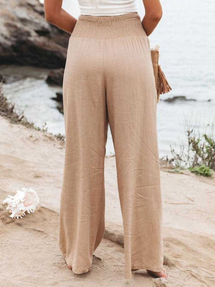 Laurent Atelier™ | REMI WIDE-LEG LINEN TROUSERS