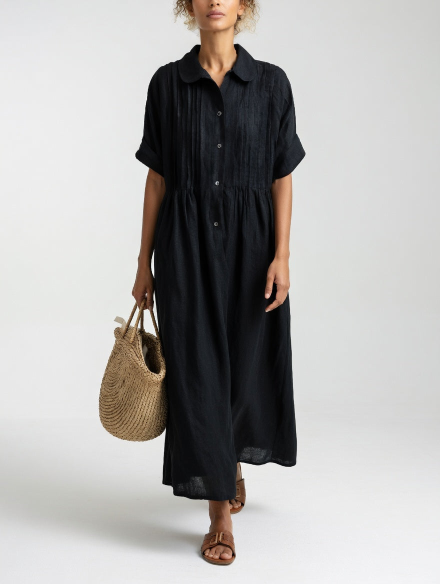 Noelle | Button-Front Maxi Dress