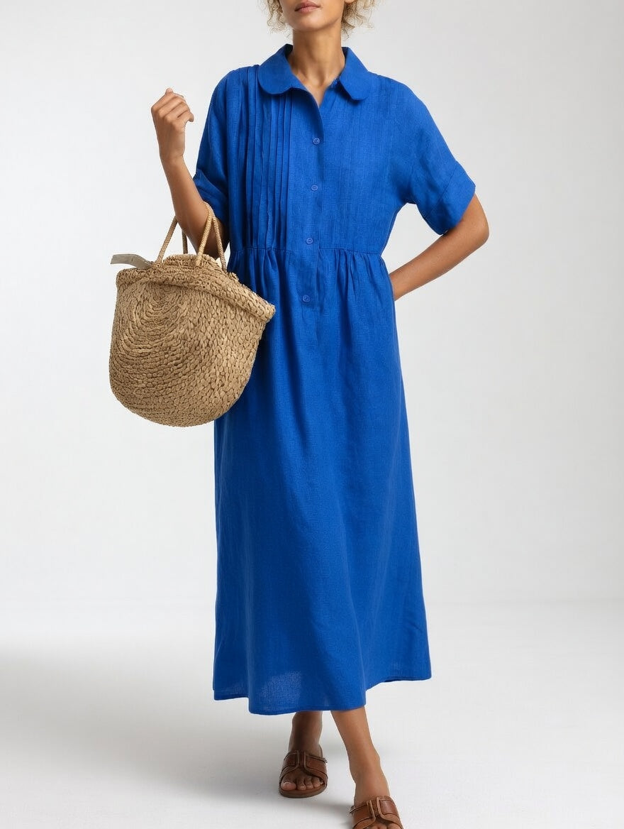 Noelle | Button-Front Maxi Dress