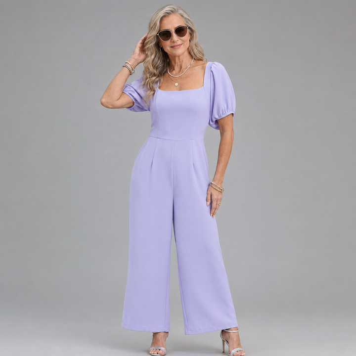 Amélie | Smocked Wide-Leg Jumpsuit