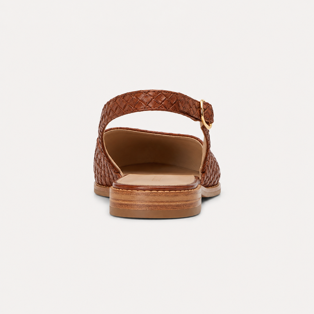 Anastasia | Woven Slingback Flats