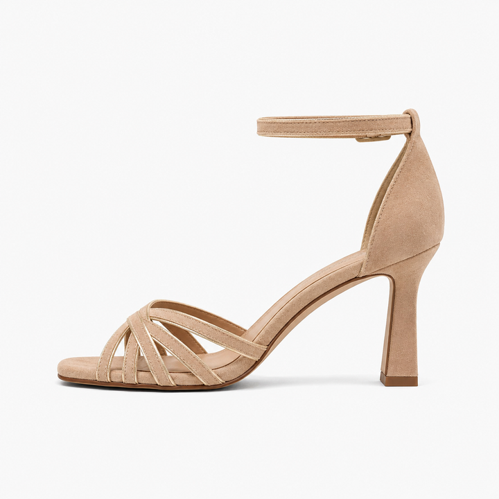 Victoria™ | Slim Pointed Patchwork Heels