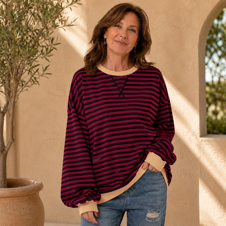 Luka | Casual Long Sleeve Striped Shirt