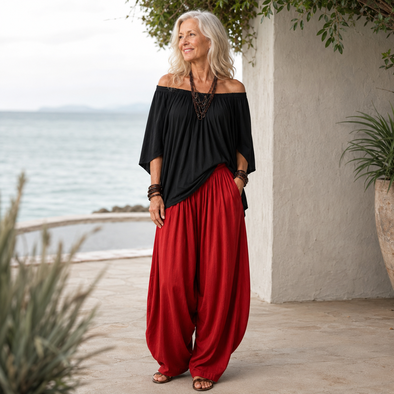 Natalie | Off-Shoulder Wide-Leg Set