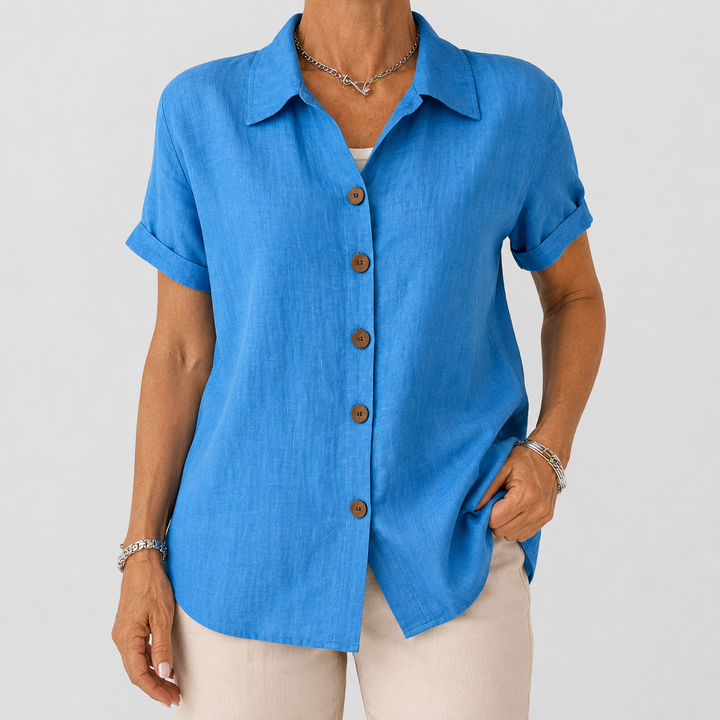 Kate | Linen Button Down Shirt