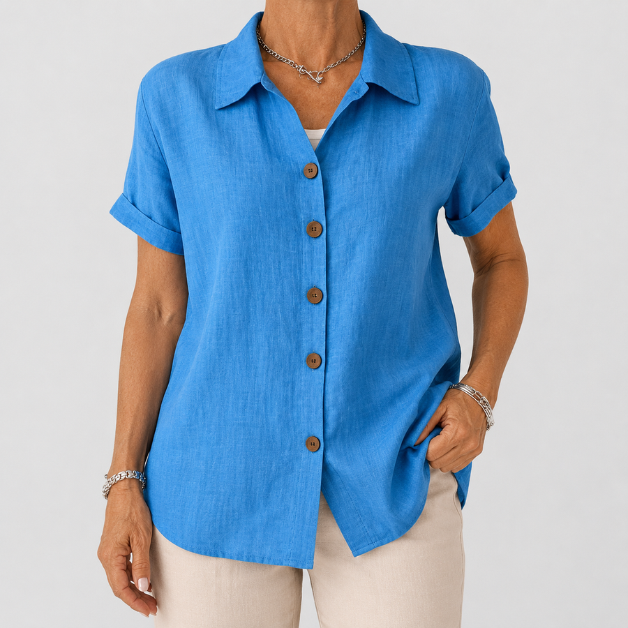 Kate | Linen Button Down Shirt