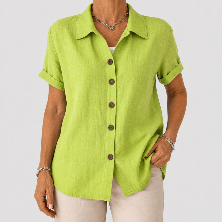 Kate | Linen Button Down Shirt