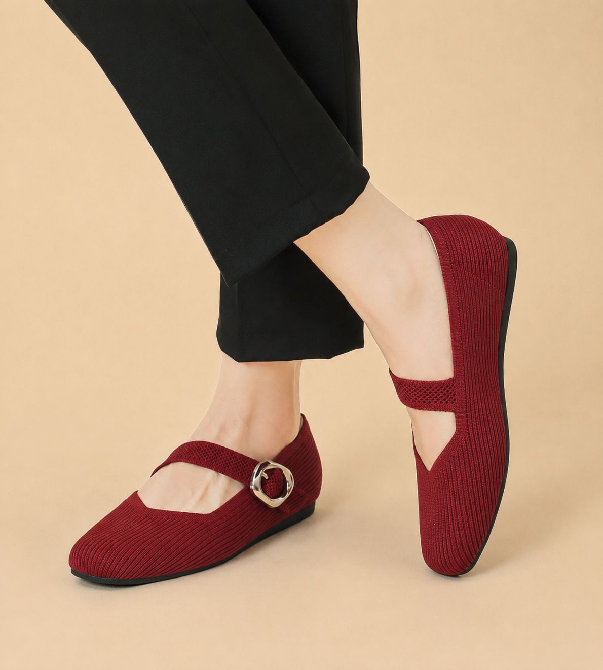 Juliette | Buckled Mary Jane Flats
