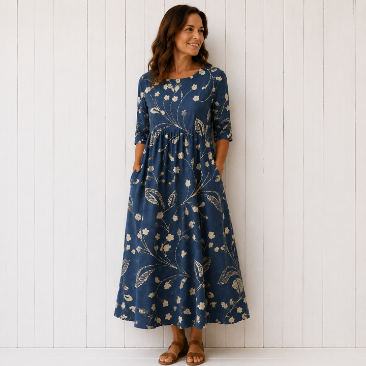 Vera | Flirty Floral Midi Dress