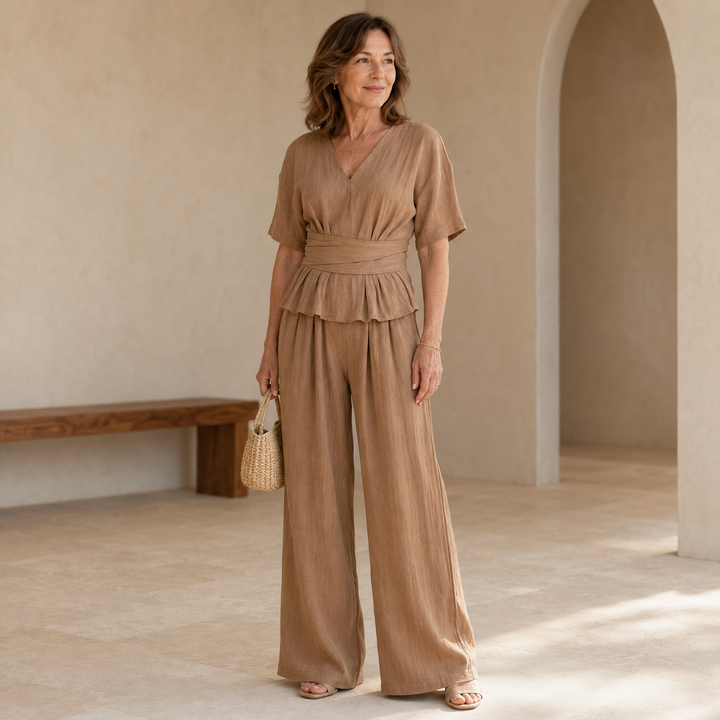 Elodie | Peplum Two-Piece Set