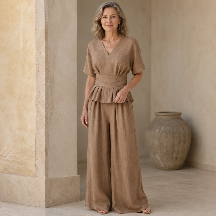 Elodie | Peplum Two-Piece Set
