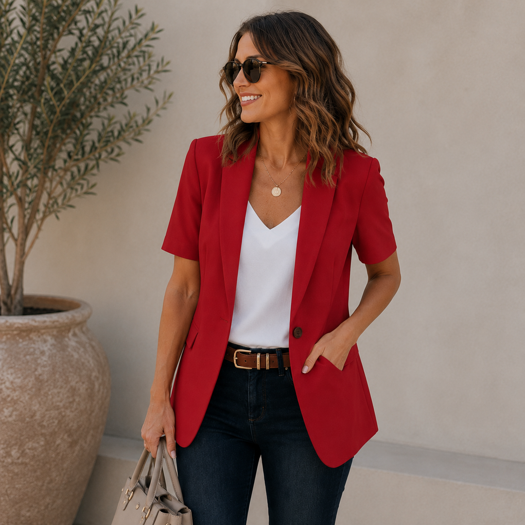 Camille | Tailored Short-Sleeve Blazer