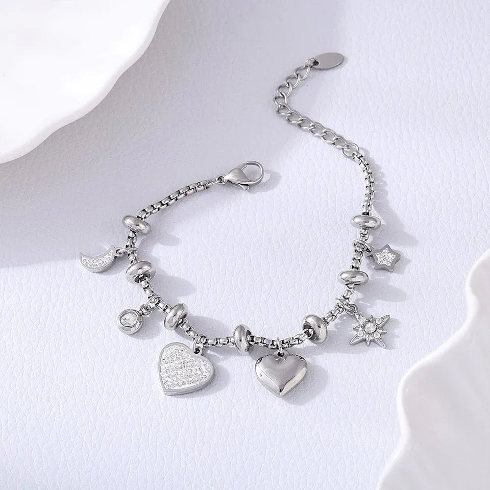 Amélie | Bracelet Doré à Breloques