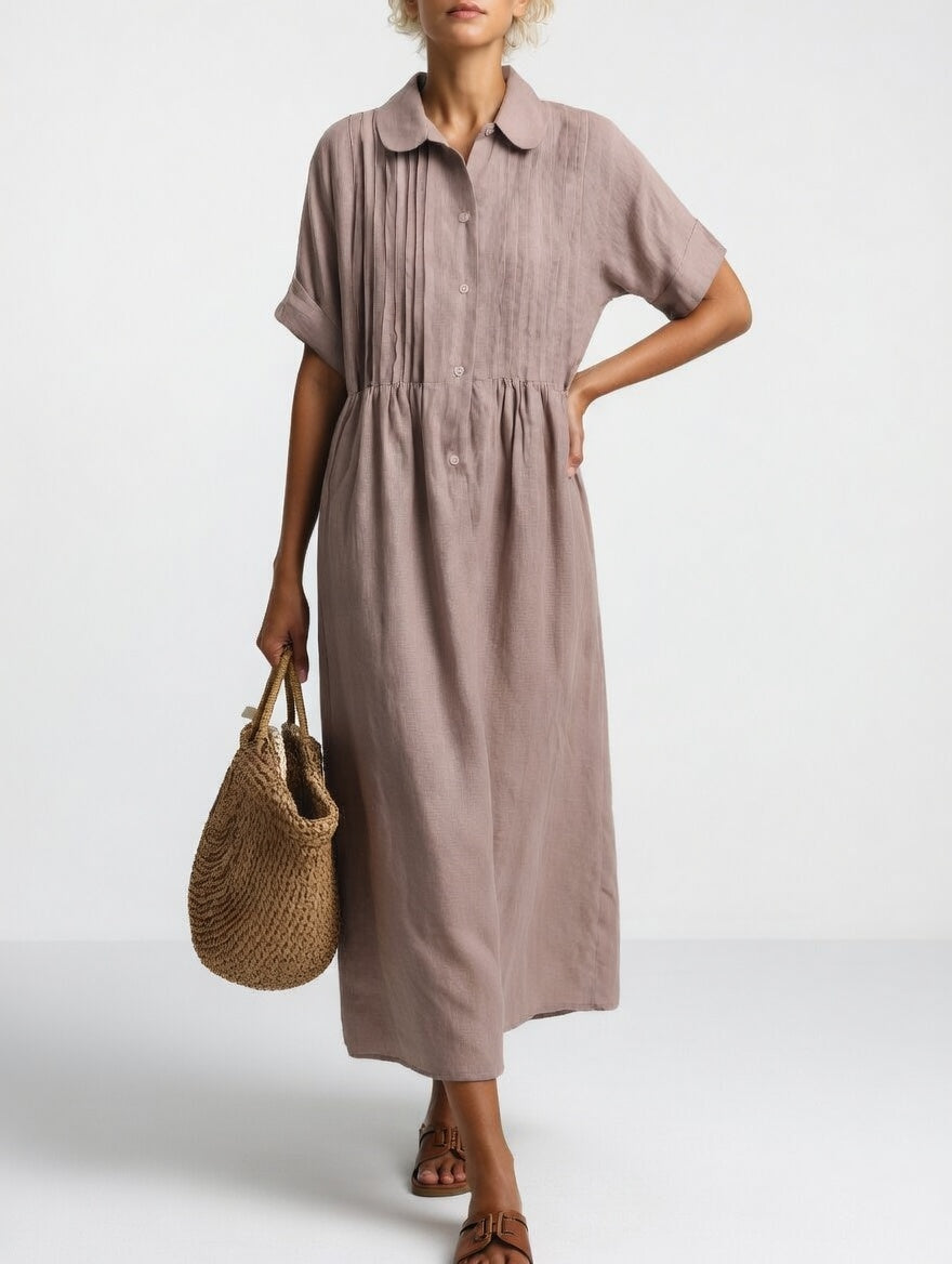 Noelle | Button-Front Maxi Dress