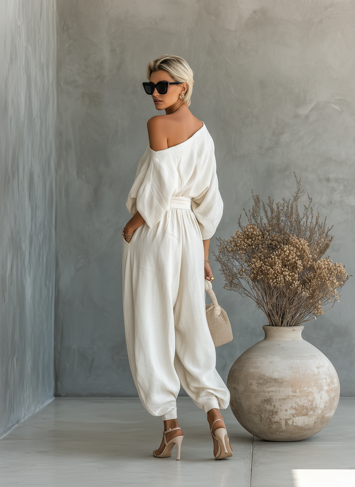 Aurélie | Draped Two-Piece Set