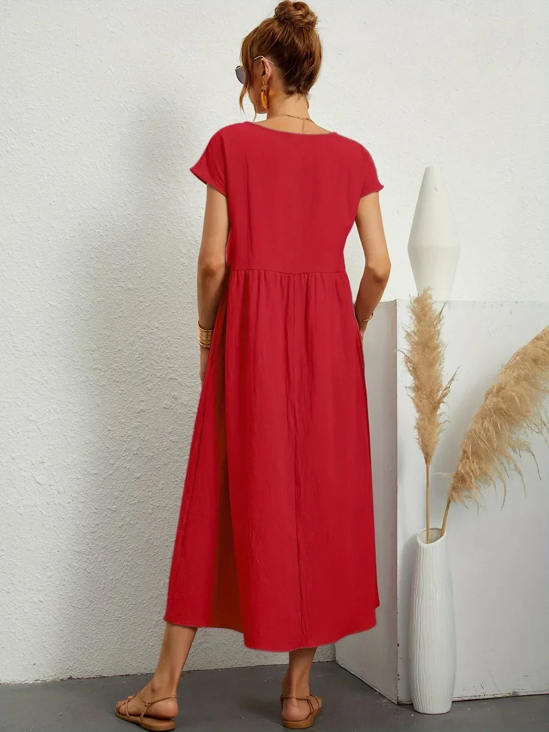 Aurelia | Relaxed Gathered Midi Dress