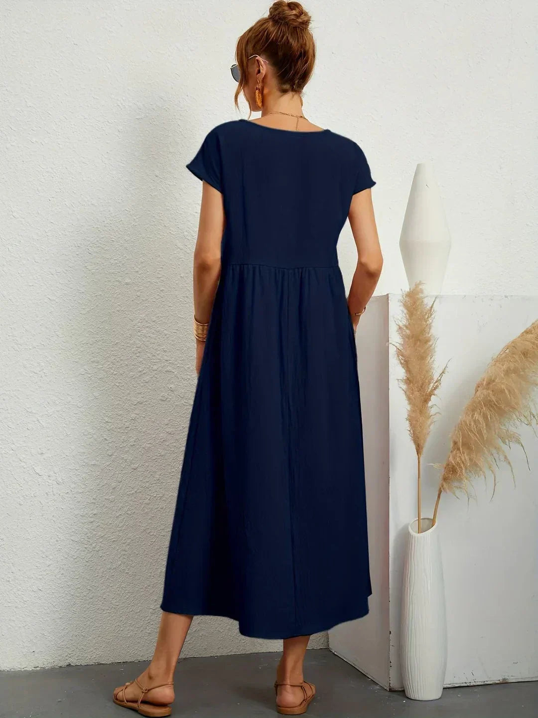 Aurelia | Relaxed Gathered Midi Dress