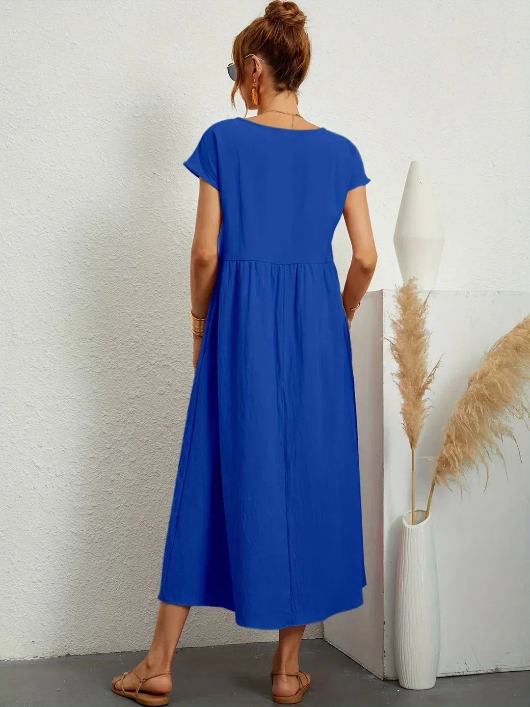 Aurelia | Relaxed Gathered Midi Dress