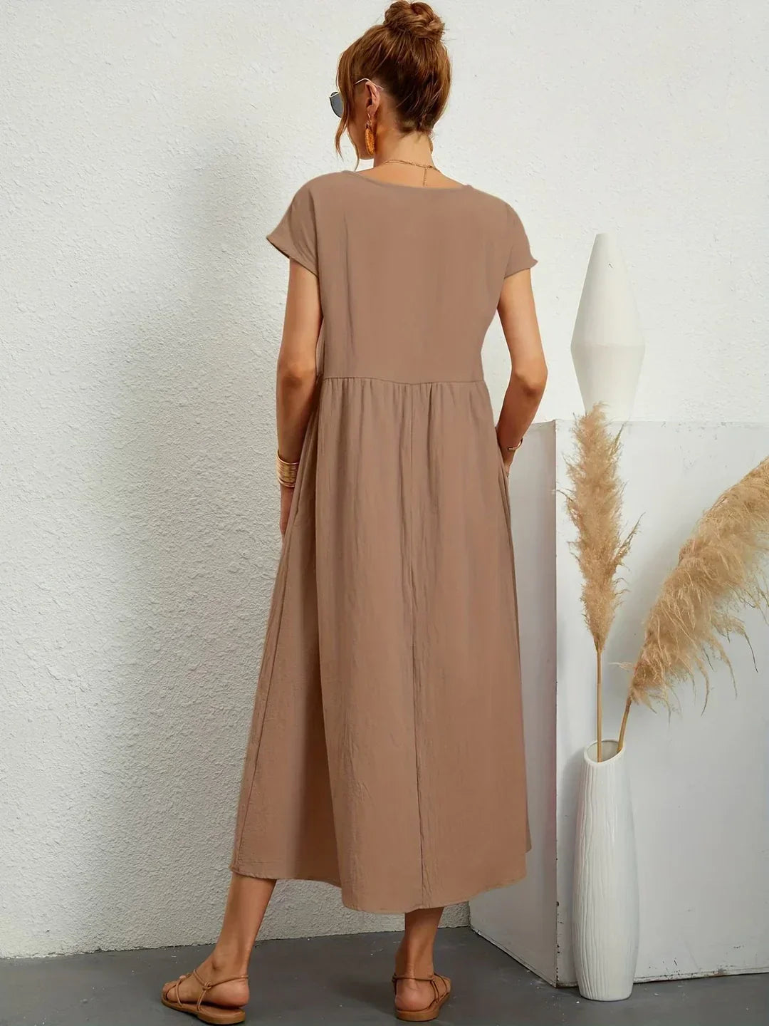 Aurelia | Relaxed Gathered Midi Dress