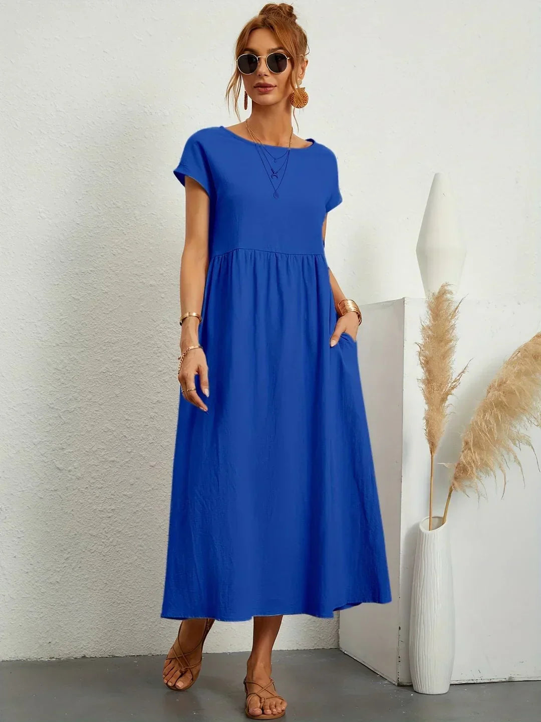Aurelia | Relaxed Gathered Midi Dress