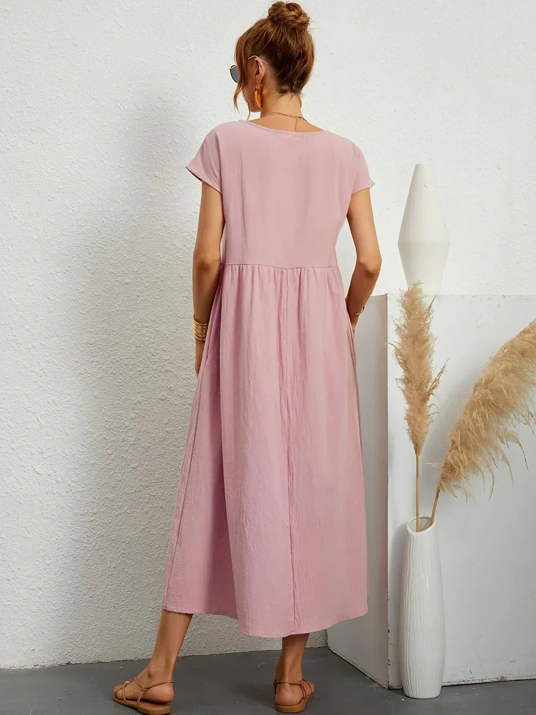 Aurelia | Relaxed Gathered Midi Dress