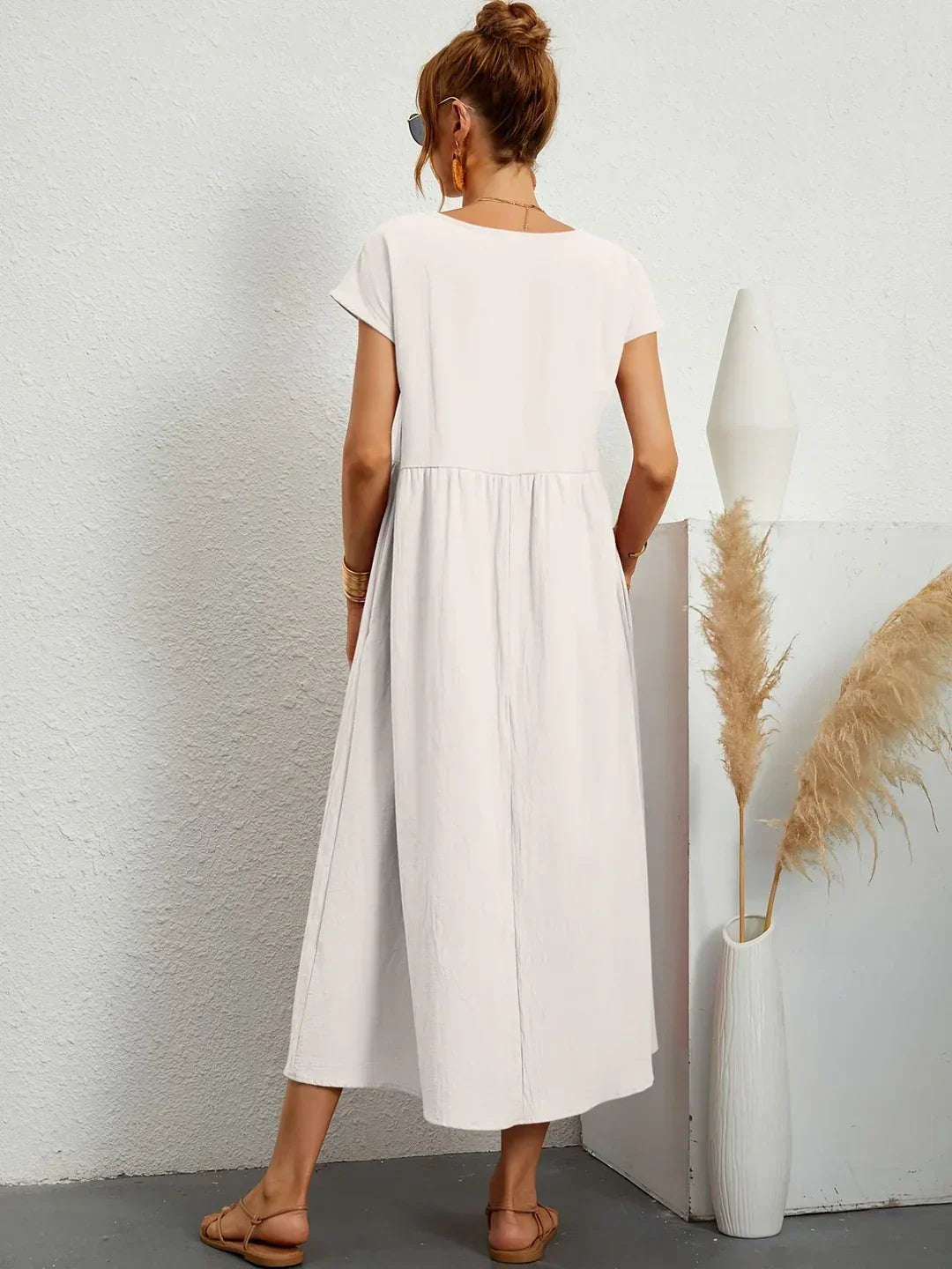Aurelia | Relaxed Gathered Midi Dress
