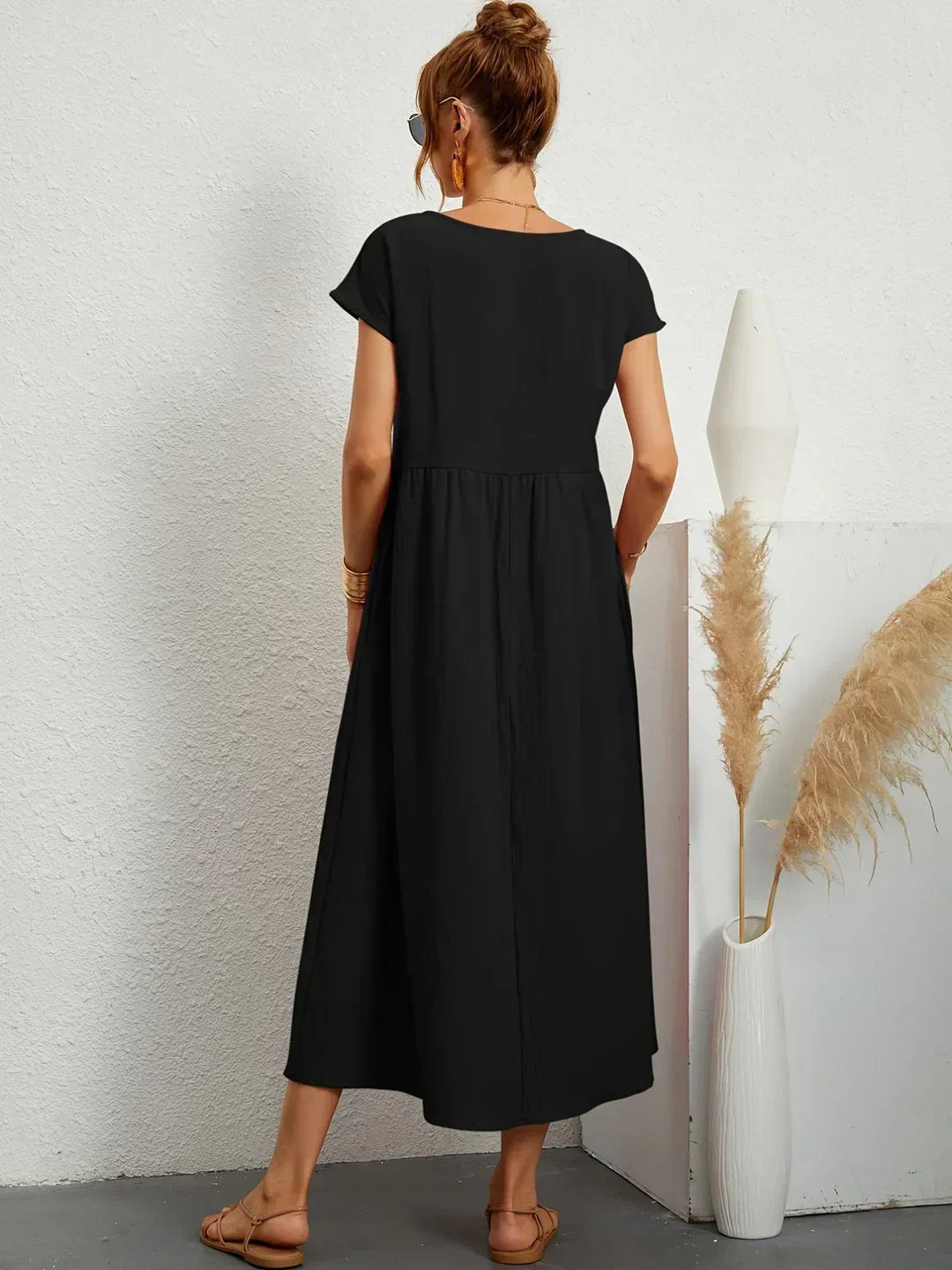 Aurelia | Relaxed Gathered Midi Dress