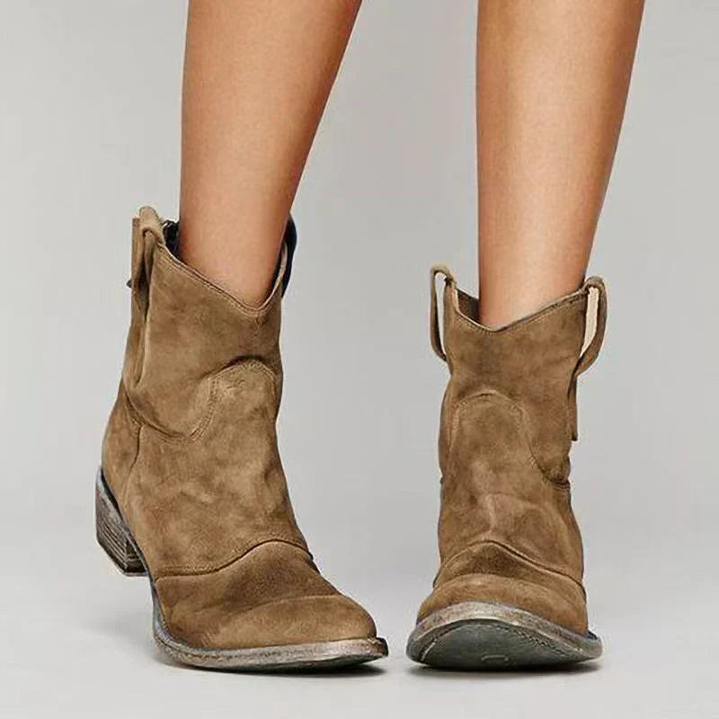 Elara | Western Ankle Boots