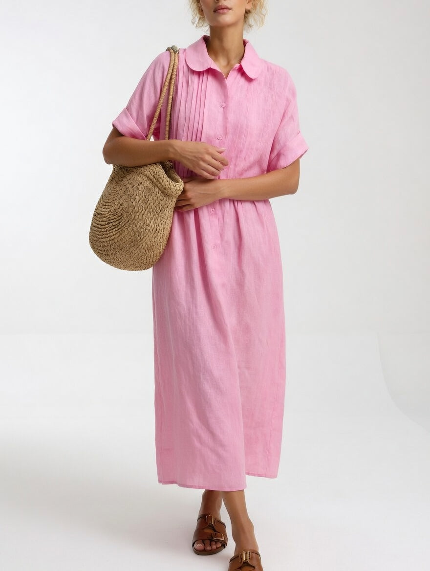 Noelle | Button-Front Maxi Dress