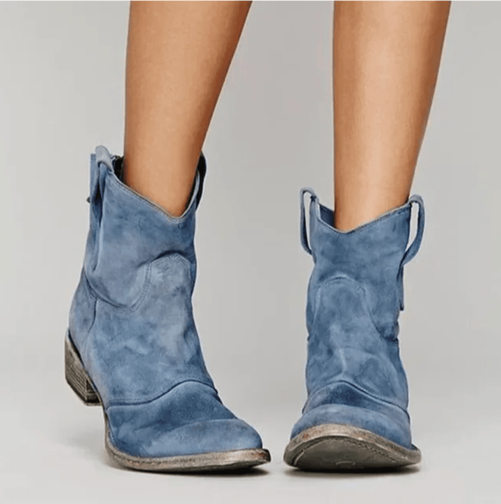 Elara | Western Ankle Boots