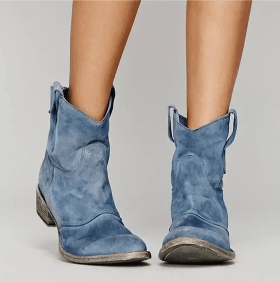 Elara | Western Ankle Boots