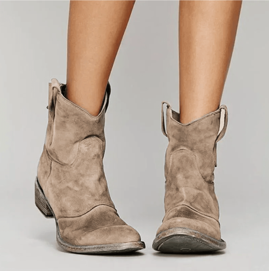 Elara | Western Ankle Boots