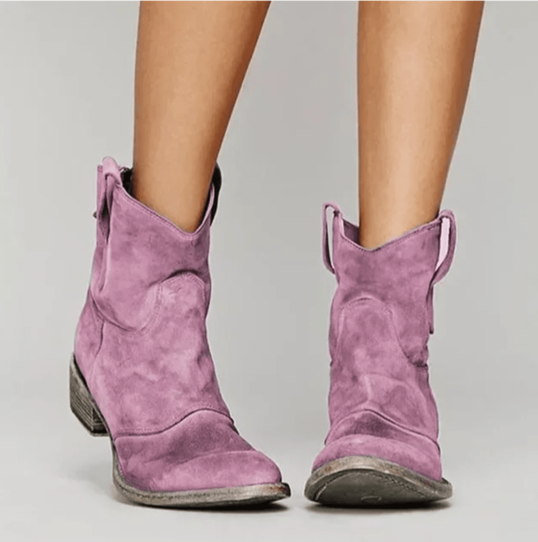Elara | Western Ankle Boots