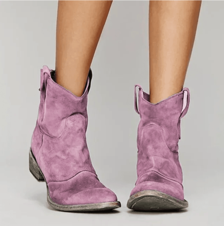 Elara | Western Ankle Boots