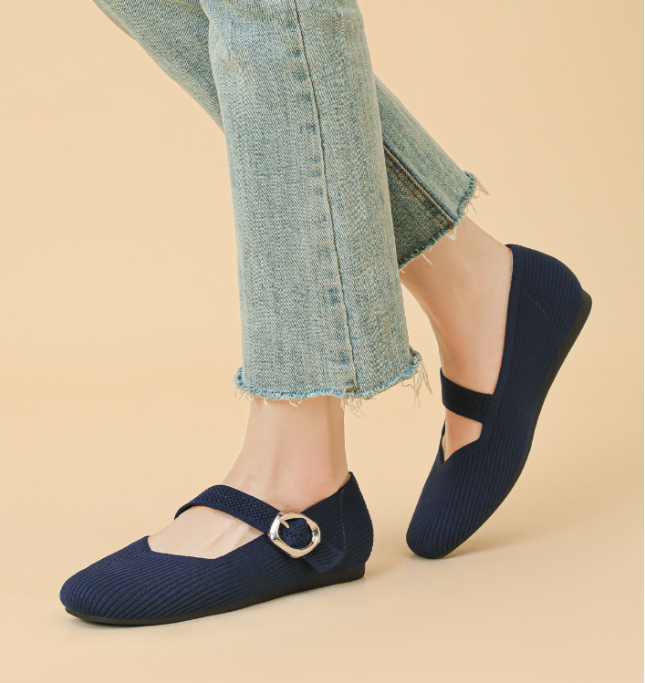 Juliette | Buckled Mary Jane Flats