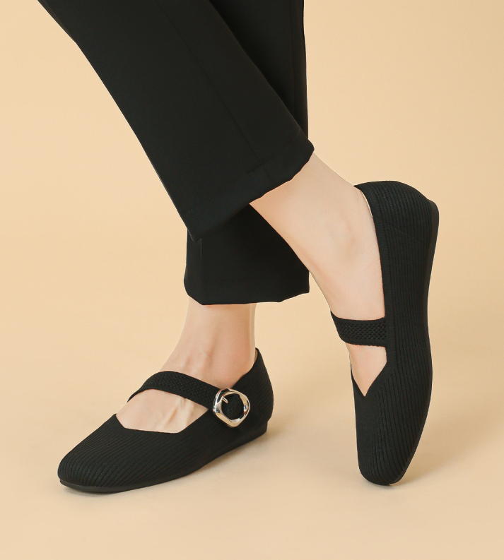 Juliette | Buckled Mary Jane Flats