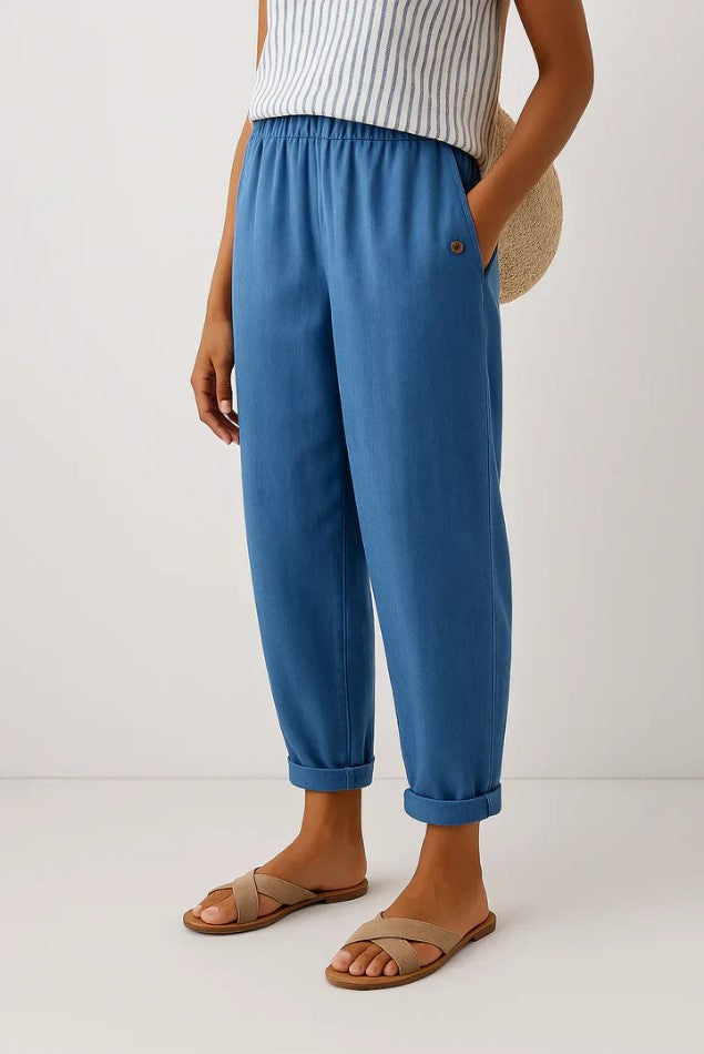 Laurent Atelier™ | Timeless Linen-Cotton Trousers