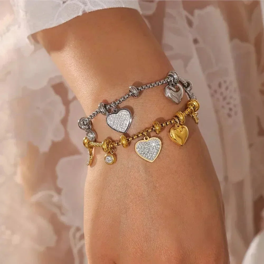 Amélie | Bracelet Doré à Breloques