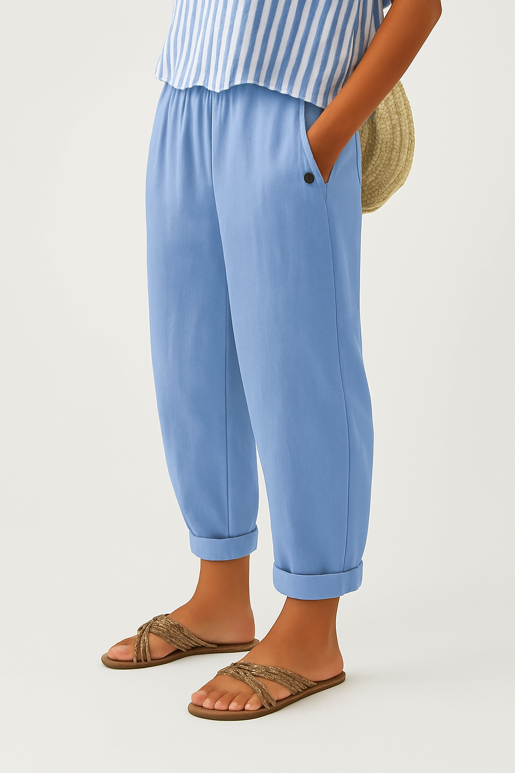 Laurent Atelier™ | Timeless Linen-Cotton Trousers