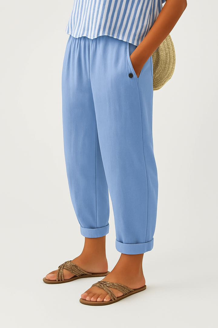 Laurent Atelier™ | Timeless Linen-Cotton Trousers
